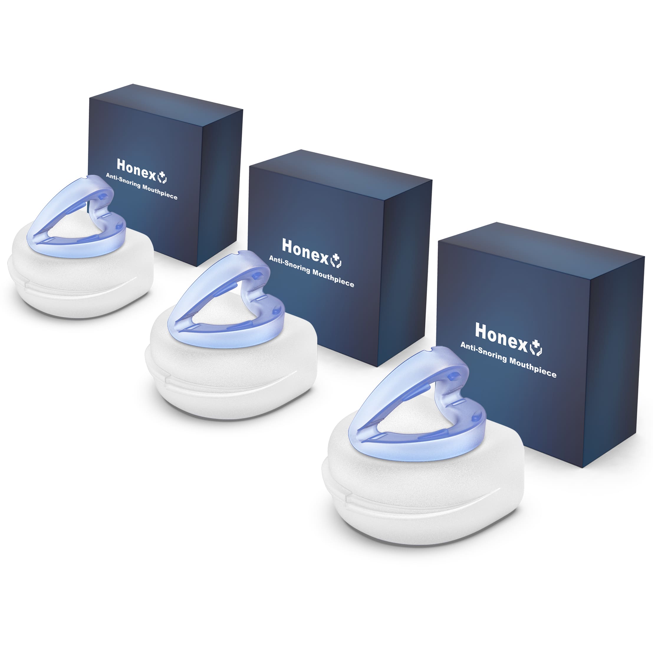 Honex anti-snoring mouthpiece with packaging